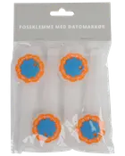 Poseklemme med datomarkør - 4 stk