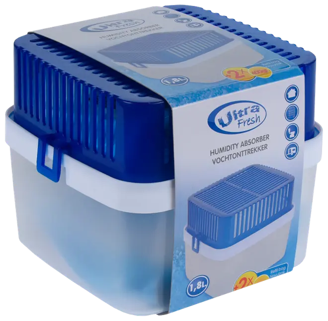 Avfuktare i plastlåda