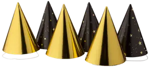 Nytårshat stjerner 6-pak