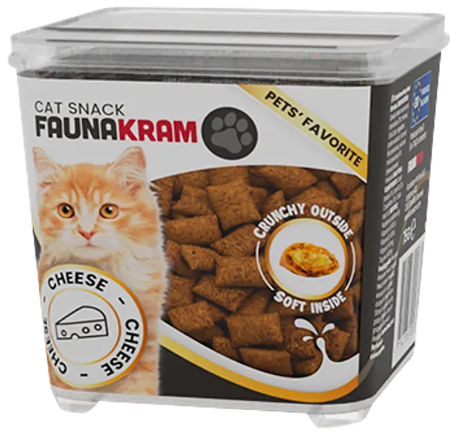 Faunakram kattgodis ostbitar 75 g