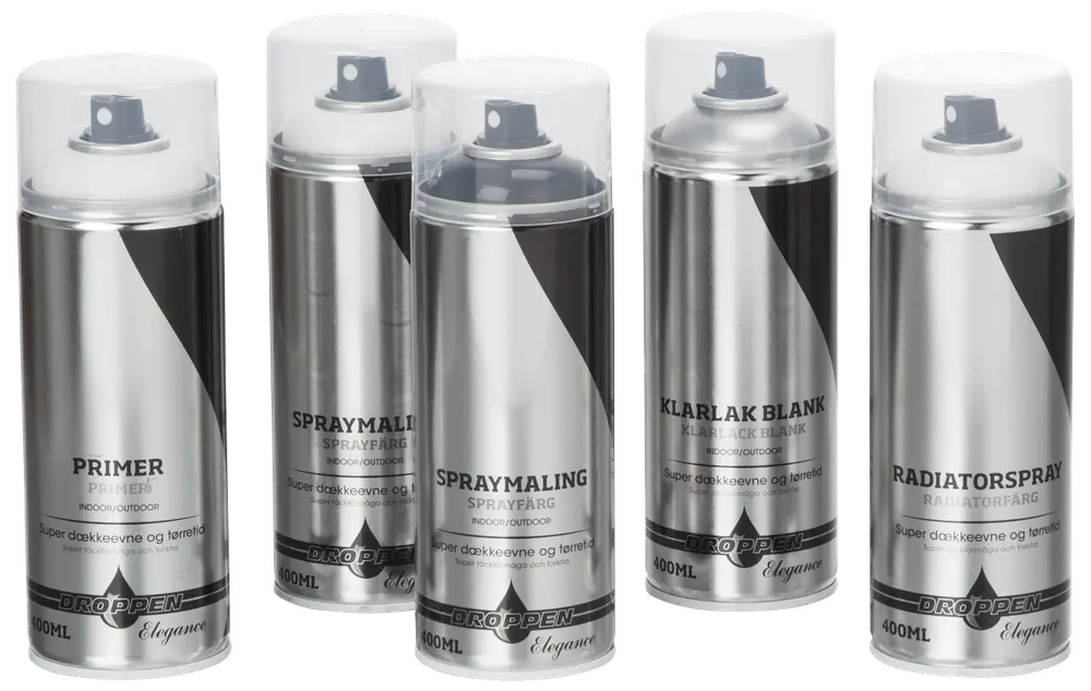 Droppen Elegance Spray - hvid blank