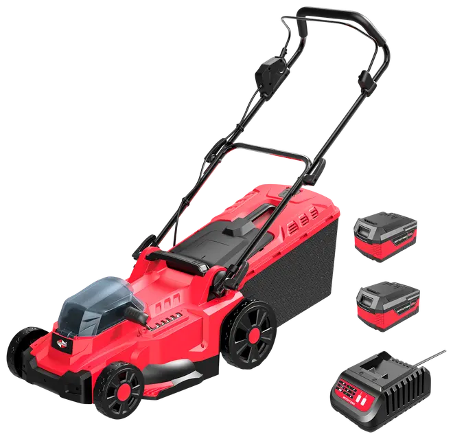 Mitsutomo Plæneklipper kulfri 36V 43 cm inkl. batteri