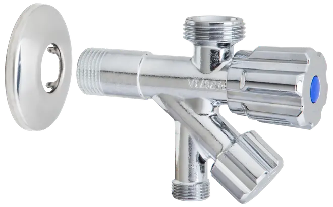 Stopp/avtappningsventil dubbel