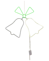 Neonskylt Julklockor