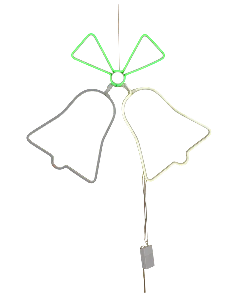 Neonskylt Julklockor