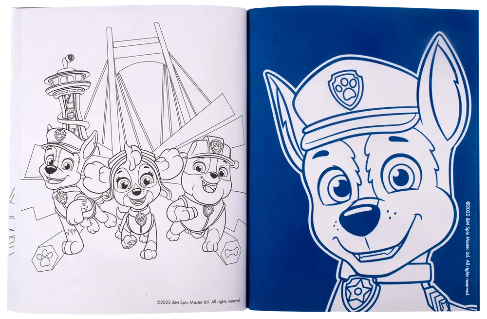 Paw Patrol målarbok