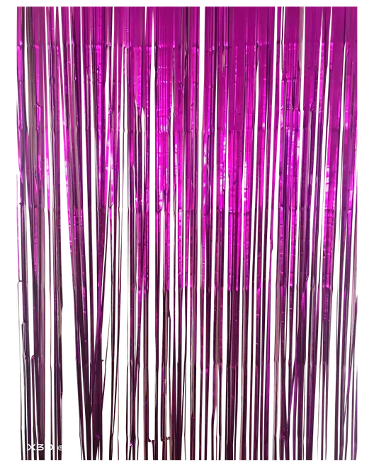 Glitterdraperi matt lila - 250 cm 