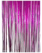 Lametta gardin 250 cm - Mat lilla