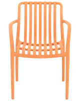 Milano stapelbar stol - Ljus orange