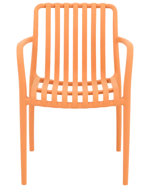 Milano stapelbar stol - Ljus orange
