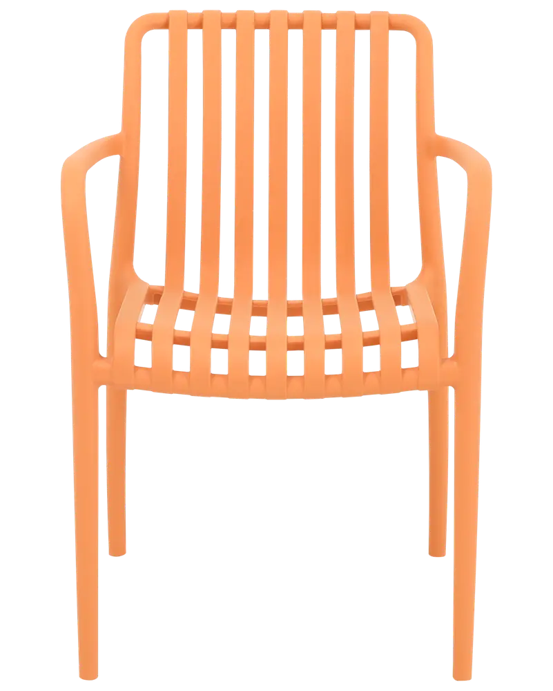 Milano stapelbar stol - Ljus orange