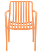 Milano stapelbar stol - Ljus orange