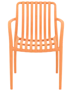 Milano stapelbar stol - Ljus orange