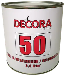 Decora Træ og metal 2 L glans 50 - hvid