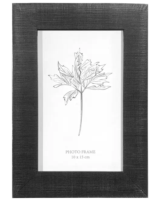 Ram Svart Räfflad 10X15 Cm