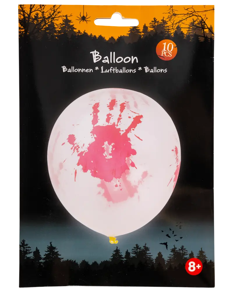 Halloween ballong blod 10-pack 
