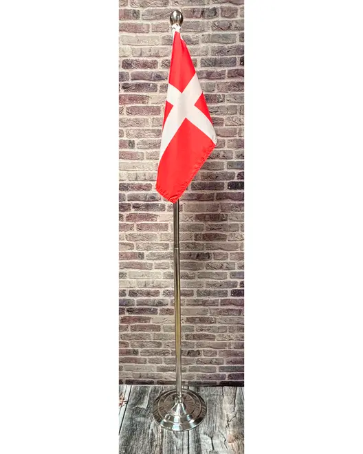 Flagstang justérbar 108-192 cm - Forkromet stål