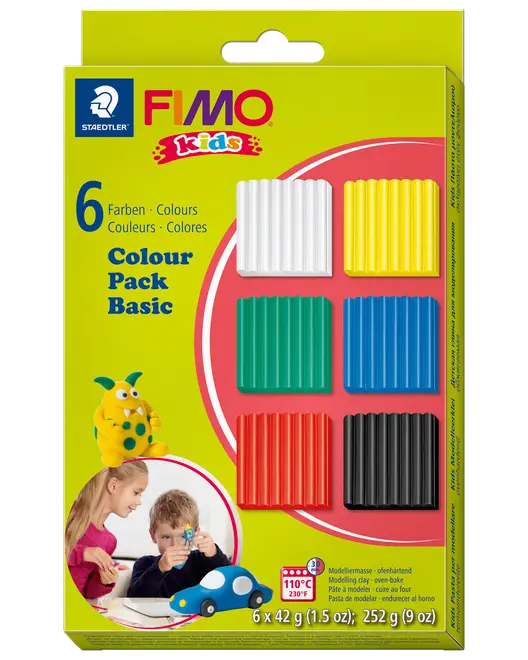 Staedtler FIMO kids Modellera basic 6-pack