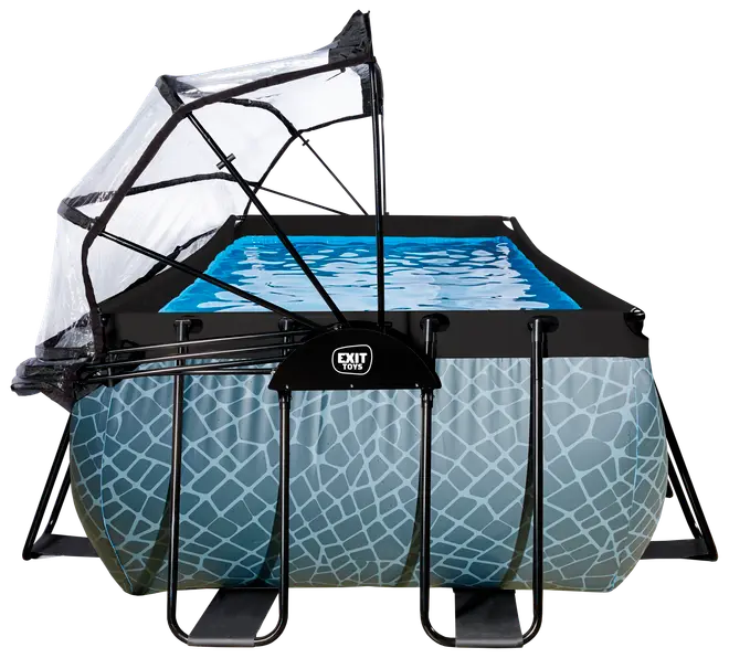 EXIT TOYS Pool 540x250x122cm med pumpe og skærm - Grå