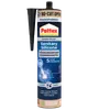 Pattex sanitær silikoneforsegling, grå, mugresistent, vandtæt, 5 års garanti. Til badeværelse og køkken, fleksibel, blank finish, genanvendelig emballage, no-cut åbning.
