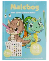 Målarbok med klistermärken