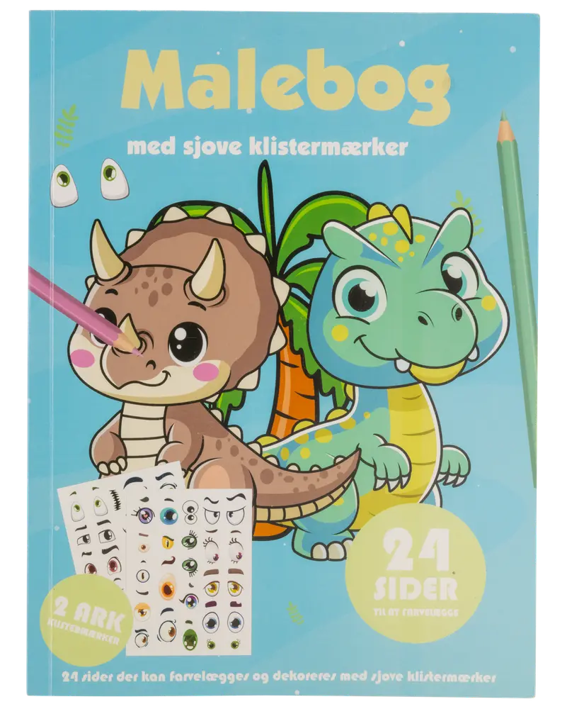Målarbok med klistermärken