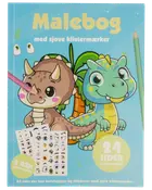 Målarbok med klistermärken 