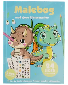 Målarbok med klistermärken