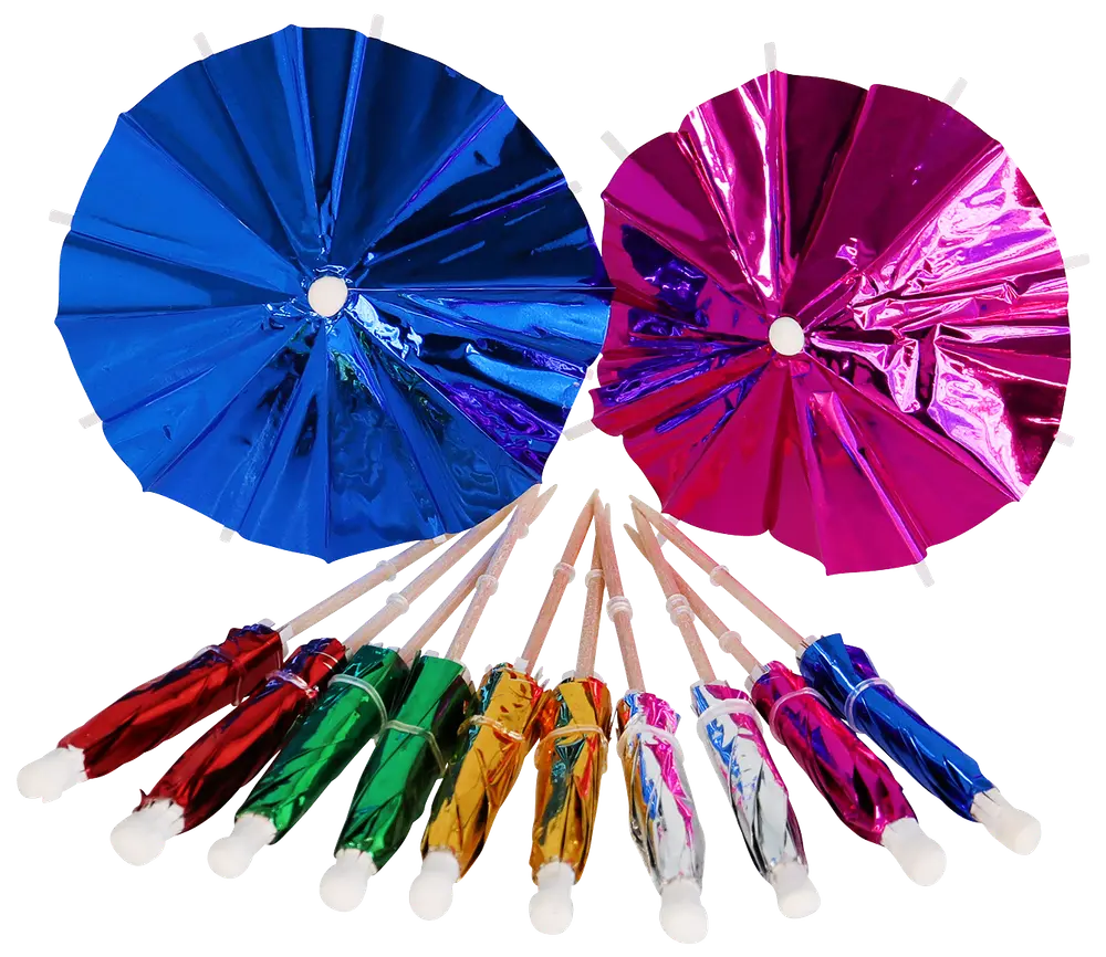 Drinksparasoller 10 cm 12-pak