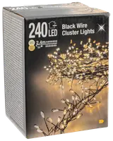 Klusterljus 240 LED metalltråd