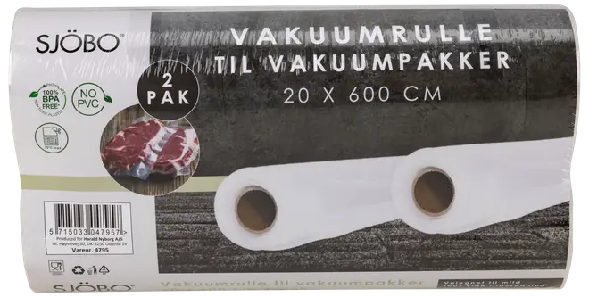 Sjöbo vakuumpåsar 20x600cm 2-pack