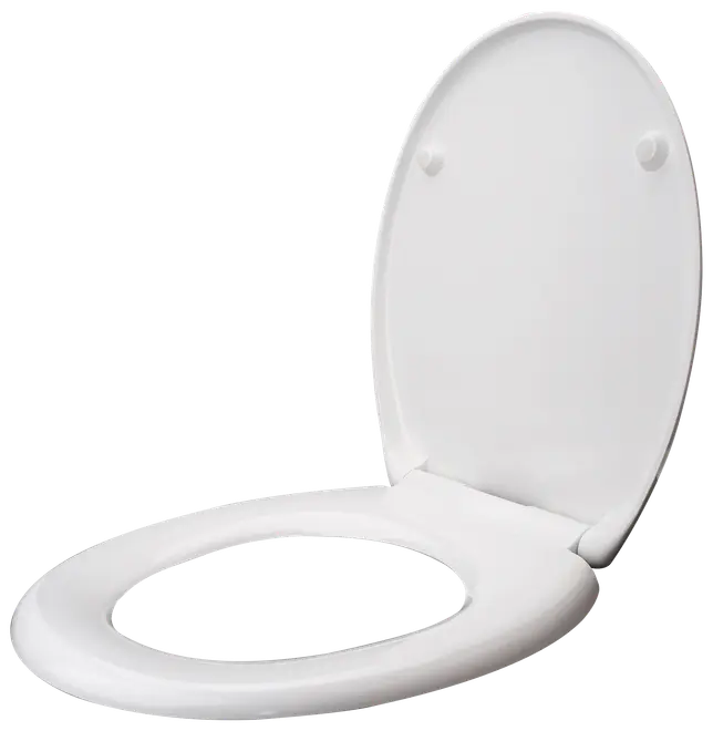 CARLSBAD Toalettsits uni med quick-release - vit