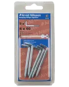 Vinkelkrog Ø4 x 60 mm 5-pak