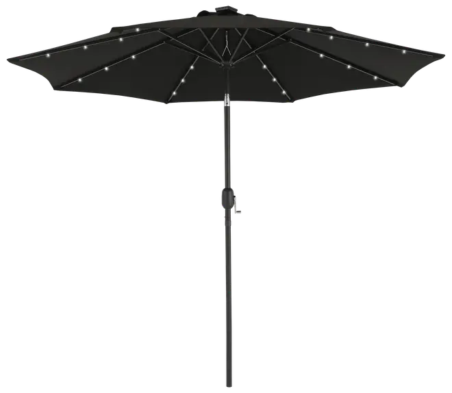 Parasoll med solceller och lutning Ø2,7 m