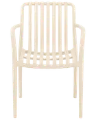 Milano stapelbar stol - Sandfärgad