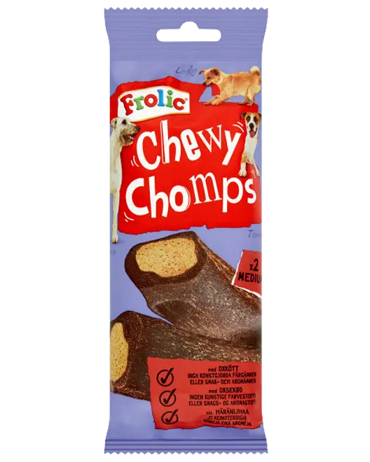 Frolic Chewy Chomps tyggepind okse 2 stk 170 g