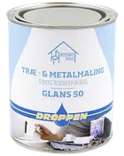 Droppen Træ- og metalmaling 0,75 L glans 50 - hvid