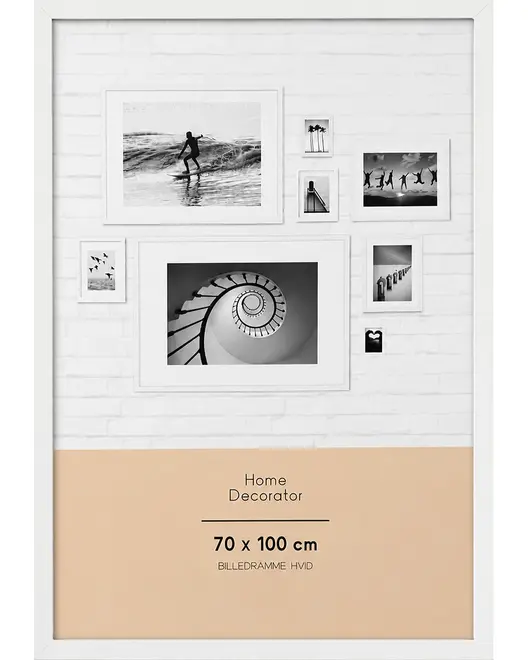 SJÖBO Home Billedramme 70 x 100 cm - hvid