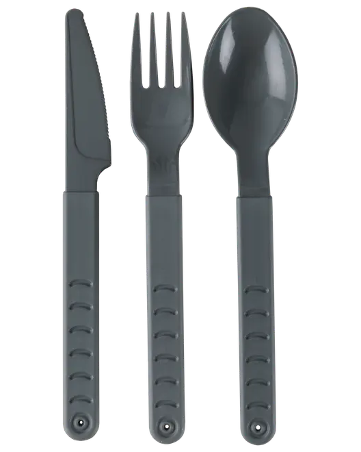 Återanvändbart bestickset, 18 delar – olika färger