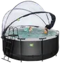 EXIT TOYS Pool Ø360x122cm med pumpe og skærm - sort