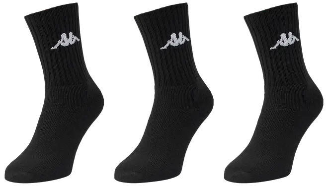 Kappa Strumpor 3-pack, Svart