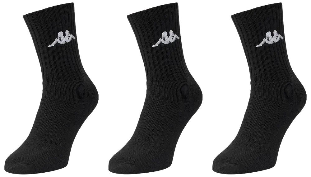 Kappa Strumpor 3-pack, Svart