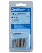 Arvid Nilsson Maskinskrue A4 LH M4 x 25 mm 10-pak