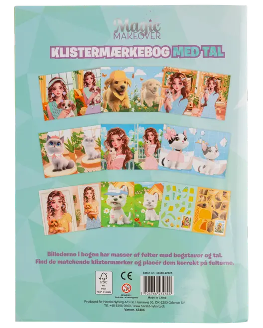 Aktivitetsbog med talklistermærker - assorteret 