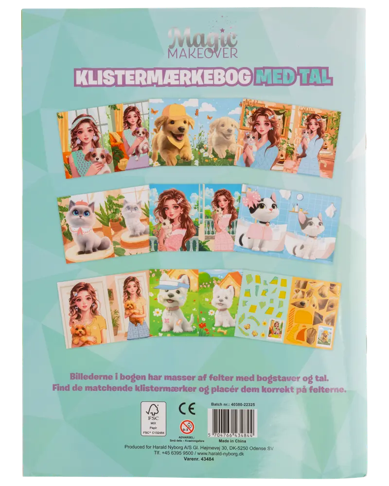 Aktivitetsbok - klistermärken med siffror
