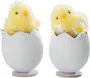 Påskkyckling äggskal H. 10 cm 2-pack
