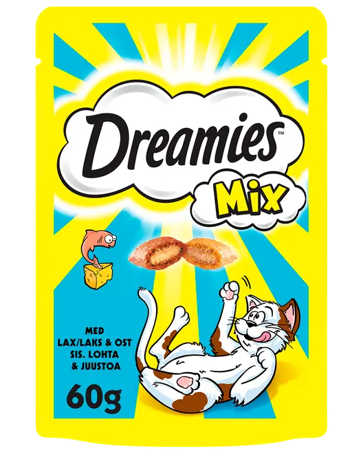 Dreamies Kattesnack med laks og ost 60 g