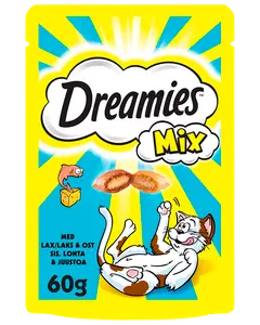 Dreamies Kattesnack med laks og ost 60 g