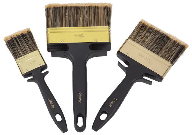 Schuster Penselsæt 3 dele - sort 