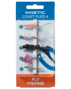 Kinetic coast flies 4 5-pack